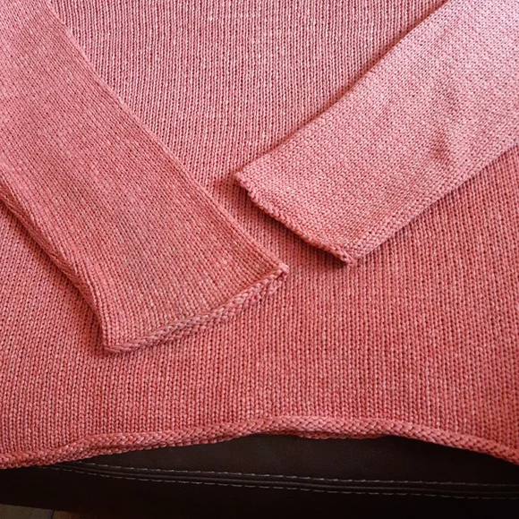 Eileen Fisher Italian Yarn Textured Knit Turtleneck Sweater - Picture 7 of 12